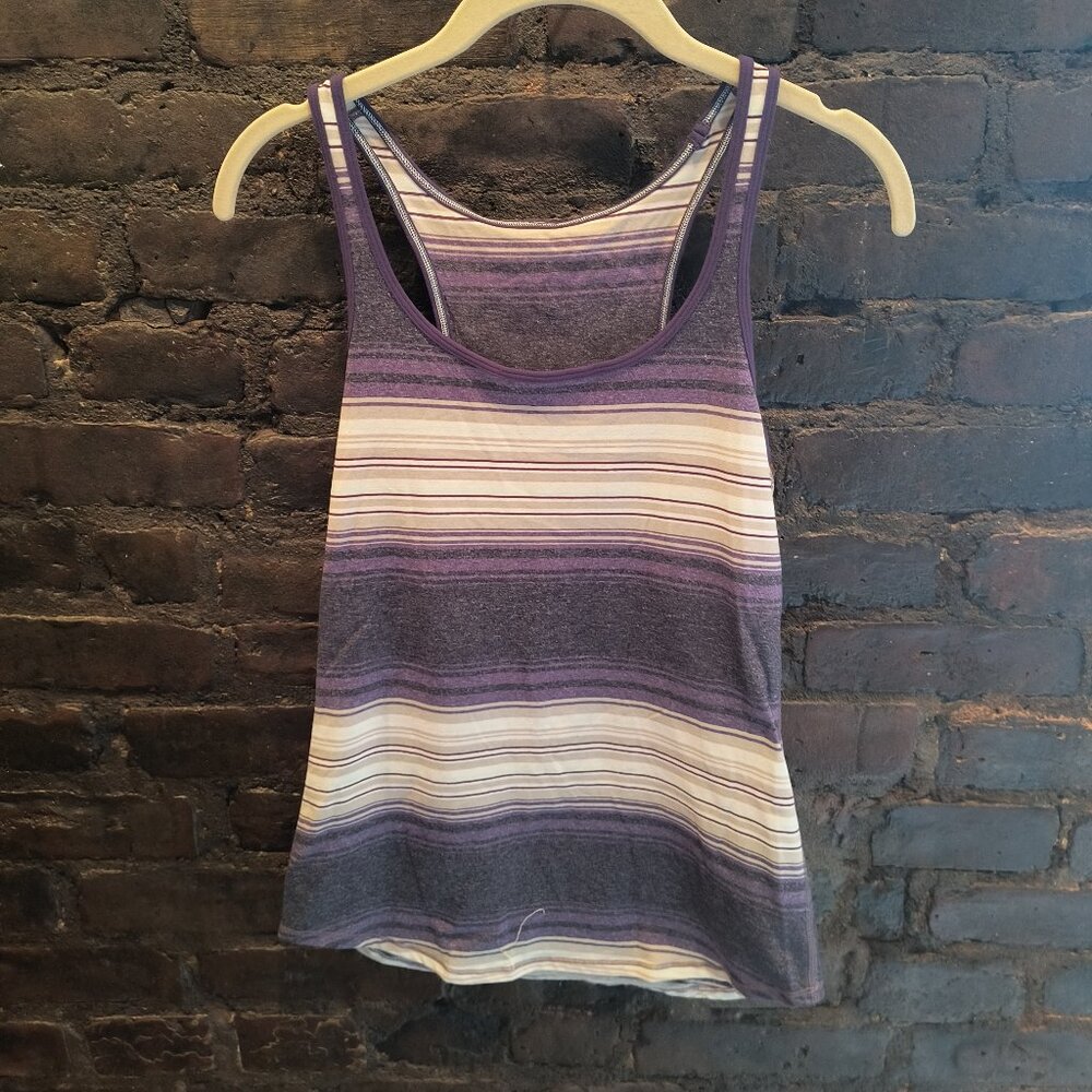 Lululemon Purple Stripe Tank Top